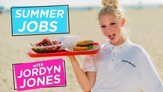 JORDYN JONES BEACH BURGER CHALLENGE | Summer Jobs w/ Jordyn Jones