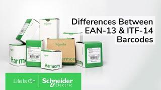 Barcode types, what is the difference between EAN13 and ITF14? | Schneider Electric