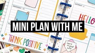 Plan With Me - Mini Horizontal Happy Planner - New Happy Quotes and Handwritten Plans Sticker Books