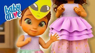 Baby Alive Official  Princess Ellie Picks Out A New Dress! Pretend Play  Kids Videos 