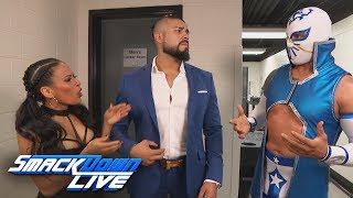 Andrade "Cien" Almas blows off Sin Cara: SmackDown LIVE, May 29, 2018