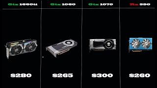 GTX 1660ti Vs RX 590 Vs GTX 1060 Vs GTX1070 | Core i9-9900k |