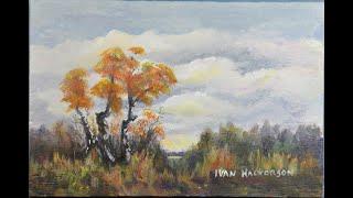 ACRYLIC PAINTING LESSON, Painters Guild Of America - THREE TREES