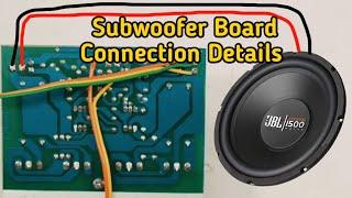 Sakthi Subwoofer Board Connection Details || Melody Audios #amplifier #JBL1500 #melodyaudios