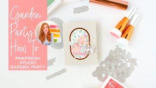 How To Use The Garden Party Stencil And Die from Pinkfresh Studio