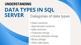 09 Data types in SQL Server