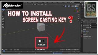 how to install screencast keys in blender 2.8