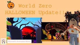  World Zero Halloween Update!! (prize wheel, obby, and battlepass!)