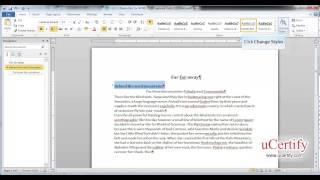 ms word 2010 how to modify paragraph style demo