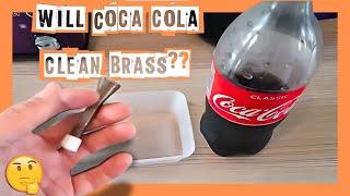 Cleaning brass with coke