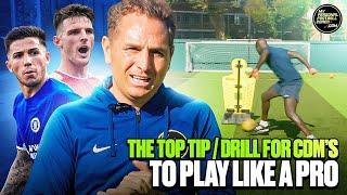 Top Tip / Drill For CDM's to Play Like a Pro  | Professional Soccer Training & Skills