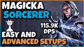 Magicka Sorcerer PvE Guide | 115.9k DPS | Easy and Advanced Setups | ESO Deadlands DLC