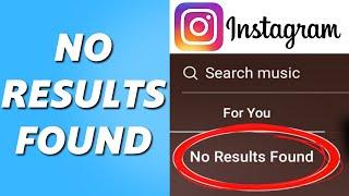 How to Fix Instagram Music No Results Found! (PROBLEM SOLVED)