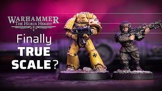 SCALE COMPARISON: New MkVI Space Marines finally true scale? | Horus Heresy Age of Darkness Mark 6