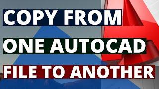 Copy from one AutoCAD file to another