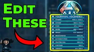 How to edit player and Creature stats on Ark survival Ascended Servers