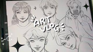 ART VLOG  Let’s sketch with me using procreate 