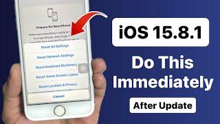 Do this after update your iPhone 6s & 7 on iOS 15.8.1