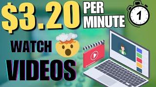 Earn $3.20/Minute Watching Videos | Make Money Online 2024