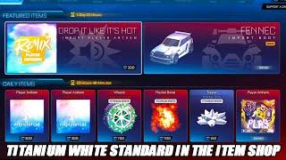 Titanium White Standard In The Rocket League Christmas Item Shop - Rocket League Item Shop 12/25/24