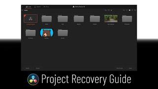 How to recover deleted DaVinci Resolve project