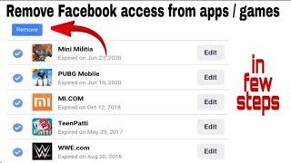 How to Recover Removed Apps & Games Connected With Facebook Account |Recover Removed Facebook Access