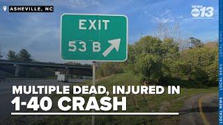 Two teens dead, 2 others hospitalized following I-40 crash in Asheville