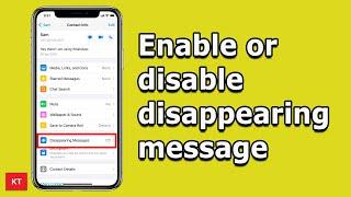 How to turn disappearing messages on or off in WhatsApp | Messages from whatsapp disappearing