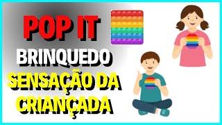 Brinquedo Pop it Fidget Toy Anti Stress Sensorial. ASMR Pop it Fidget Toy Muito Relaxante.