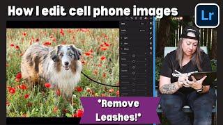 Cell Phone Images HOW I edit using Lightroom on iPad FIX BLUE, Remove Leashes, Fix Contrast and more