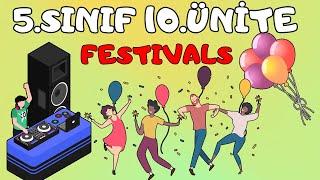 5.SINIF İNGİLİZCE 10.ÜNİTE KELİMELERİ VE KONU ANLATIMI | FESTIVALS