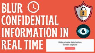 How to blur or mask confidential information while sharing screen | ZeroBlur