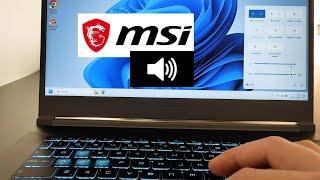 MSI Laptops no sound problem | Solution Revealed