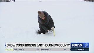 An update on snow conditions in Bartholomew County