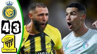 Ronaldo vs Benzema - Al Nassr vs Al Ittihad 4-3 - All Goals & Highlights - 2024