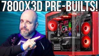 Rad 7800X3D Pre-Built Gaming PCs from Skytech, iBUYPOWER, Paradox, META, PowerGPU, & Alexander PCs