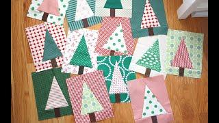 Patchwork Forest Tree Quilt Block Video Tutorial by Amy Smart of Diary of a Quilter