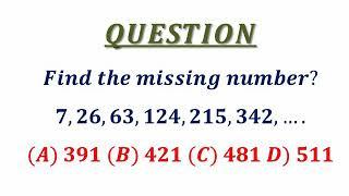 Find the missing number in given sequence | Quantitative Ability