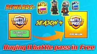 Buying A Battle Pass season 4 for Free mini militia | Mini Militia Battle pass 4 get for free.