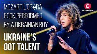 Mozart l'Opéra Rock performed by a Ukrainian boy – Ukraine's Got Talent