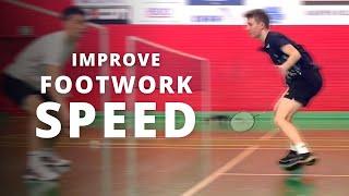 3 exercises to IMPROVE your QUICK FEET in your footwork | Basic Feather | Badminton tutorial