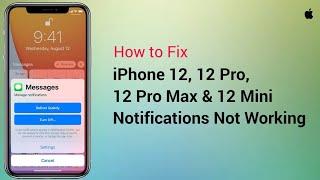 Not Getting Instagram, Snapchat, Message Notifications on iPhone 12, 12 Pro, 12 Pro Max and 12 Mini