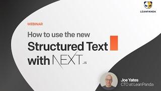 How to use the new Structured Text with Next.js