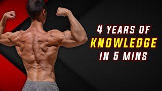 4 Years of Training Knowledge in 5 Mins (User Manual for Your Body)