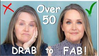 Mature Makeup - Incredible Drugstore Products for Over 50 Skin | Drab to FAB Makeup Tutorial 2023!