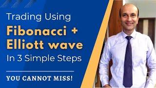 Trading Using Fibonacci + Elliott wave in Simple Steps | Ashish Kyal