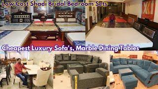 Cheap & Best Furniture Market In Hyderabad | Bedroom Sets |  Luxury Sofa's, Marble Dining Tables