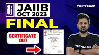 JAIIB Certificate Out 2023 | JAIIB OCT 2023 Certificate Out | By Rajeev Sir