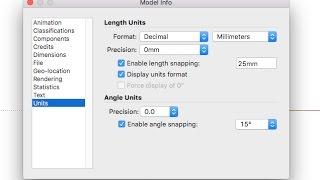 SketchUp: How to change units in your document