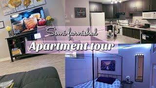 My Semi furnished apartment tour| My Canada basement apartment tour